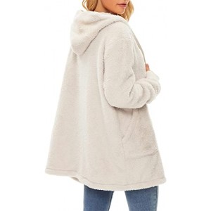 Z Cardigan Apricot Women's Fuzzy Hoodies Sport Pullover Hoodie Athletic Cozy Oversized Pockets Hooded Sweatshirt Fleece Hoodies